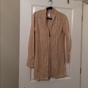 Tan Knit Cardigan -Size S